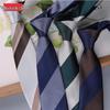 Versatile Retro Striped Tie for Men - Hand-Knotted British Korean Style In Brown, Green, and Blue for Business and Formal Wear.
