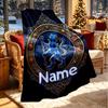Custom Name Personalized Chelsea Football Club Print Blanket, Home Decor, Bedroom, Sofa, Camping, Couch, Gifts for Birthday Christmas