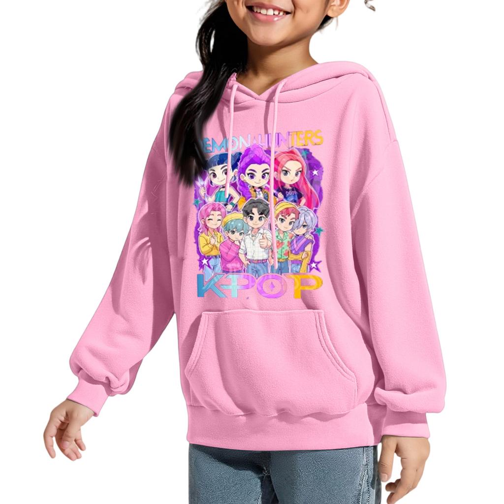 Толстовки для девочек, модные графические, в стиле преппи, с капюшоном