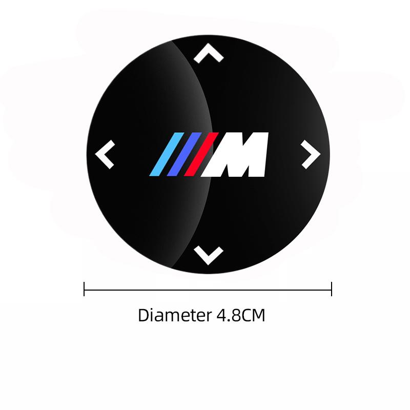 45/48 мм Наклейка на ручку мультимедиа автомобиля Защитная от царапин Крышка Для BMW 1 2 3 4 5 7 Серии X1 X2 X3 X5 X4 X6 X7 F25 F26 G06 G05 E46 E90