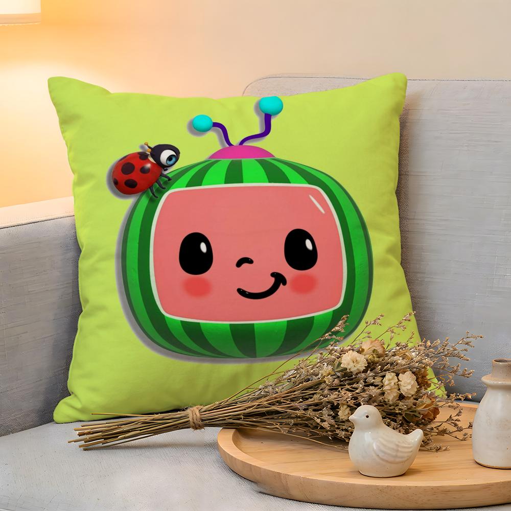 Cushion Cover Linen SkinFriendly Soft Decorative Case For Sofa Home Decor Cartoon CChildrens Pillow cover