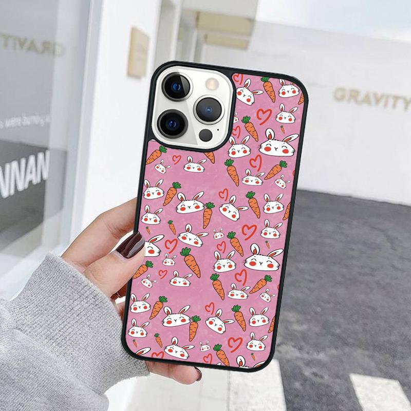 Милый Мультяшный Чехол для Телефона с Рисунком Морковки Для iPhone 17 Air 15 16 Чехол 11 13 14 Pro Max 12 Plus Max Fundas