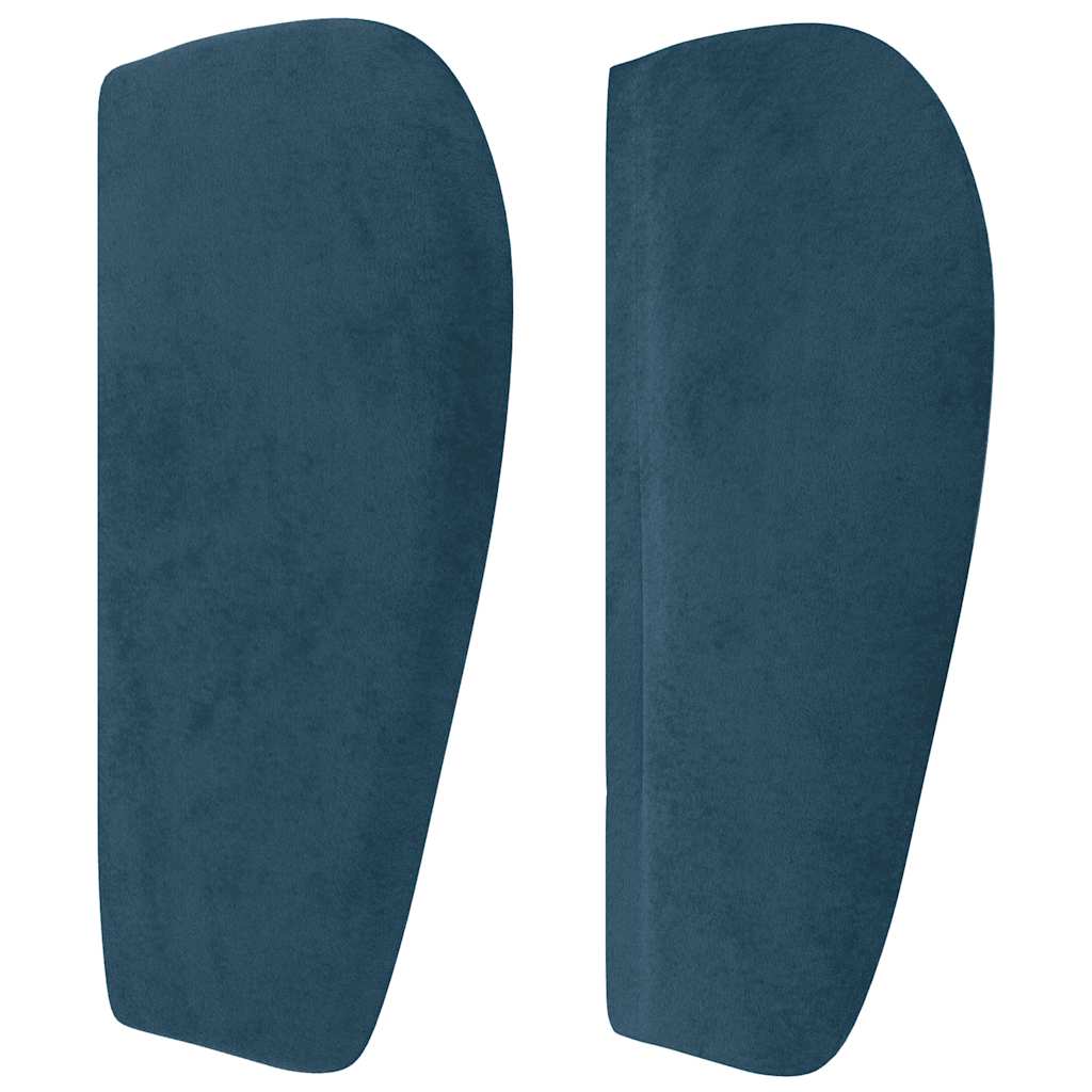 Headboard with Ears Dark Blue 147 x 23 x 78 88 cm Velvet