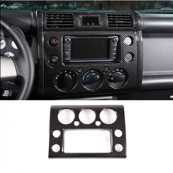 ABS Carbon Fiber Navigation Panel Cover Trim for Toyota FJ Cruiser 2007-2014