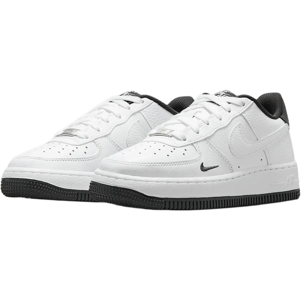 Nike Air Force 1 Lv8 Leather Comfortable Soft Non-Slip Durable Low-Top Kids Sneakers Unisex Sneakers White Black HJ4560-100