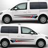 2 шт. Наклейки на боковую дверь автомобиля Для Volkswagen VW Caddy MK2 MK3 MK4 2 3 4 Maxi Kombi Фургон Виниловая наклейка Автоаксессуары для тюнинга