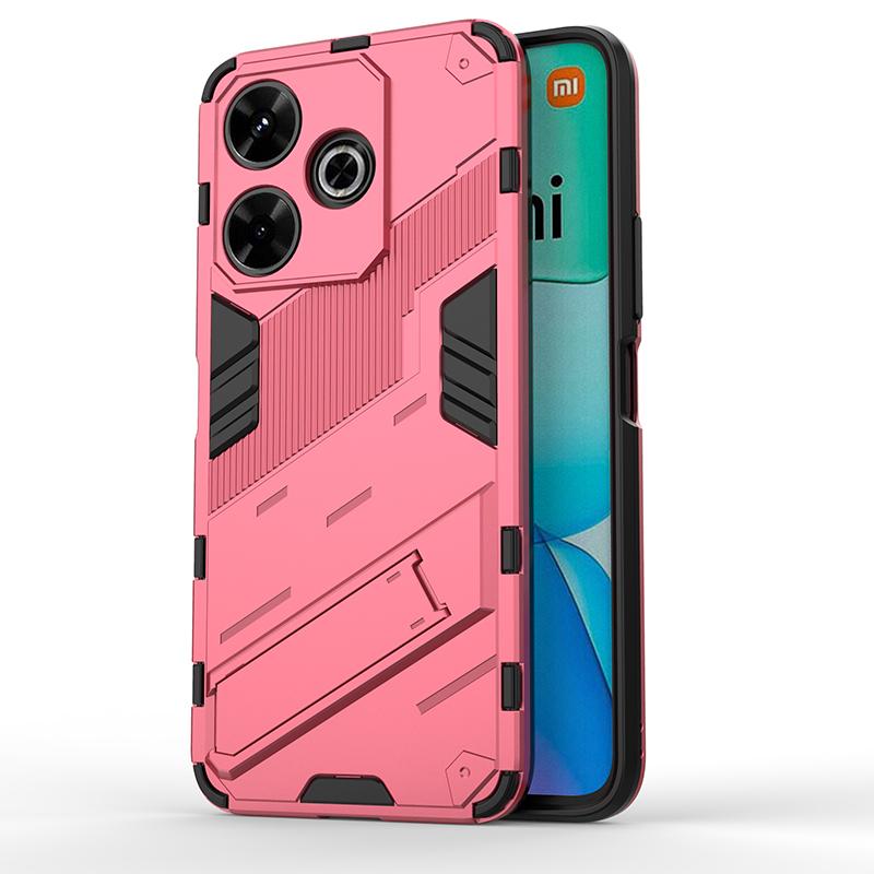 Для Poco M6 Чехол Для Xiaomi Poco M6 4G Чехол 6,79 дюйма Панк Броня Ударопрочный Жесткий Резиновый Кронштейн Бампер Для Xiaomi Poco M6