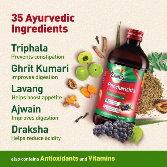 Zandu Pancharishta Ayurvedic Digestive Tonic- 15 day pack | 900ml