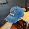 Retro Old Embroidered Letter Baseball Cap Denim New Fashion Casual Sunshade Sunscreen Cap