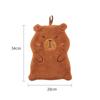 Capybara Toilet Handkerchief Coral Velvet Cleaning Rag Kitchen Supplies Absorbent Towel