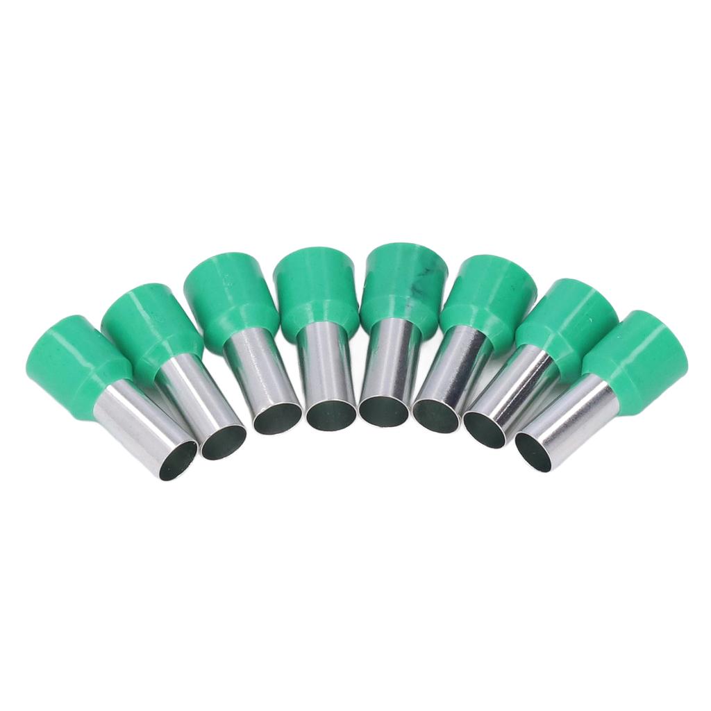 100Pcs Insulated Round Tube Terminal Crimp End Connector for AWG 6 Electrical Wire E16‑12