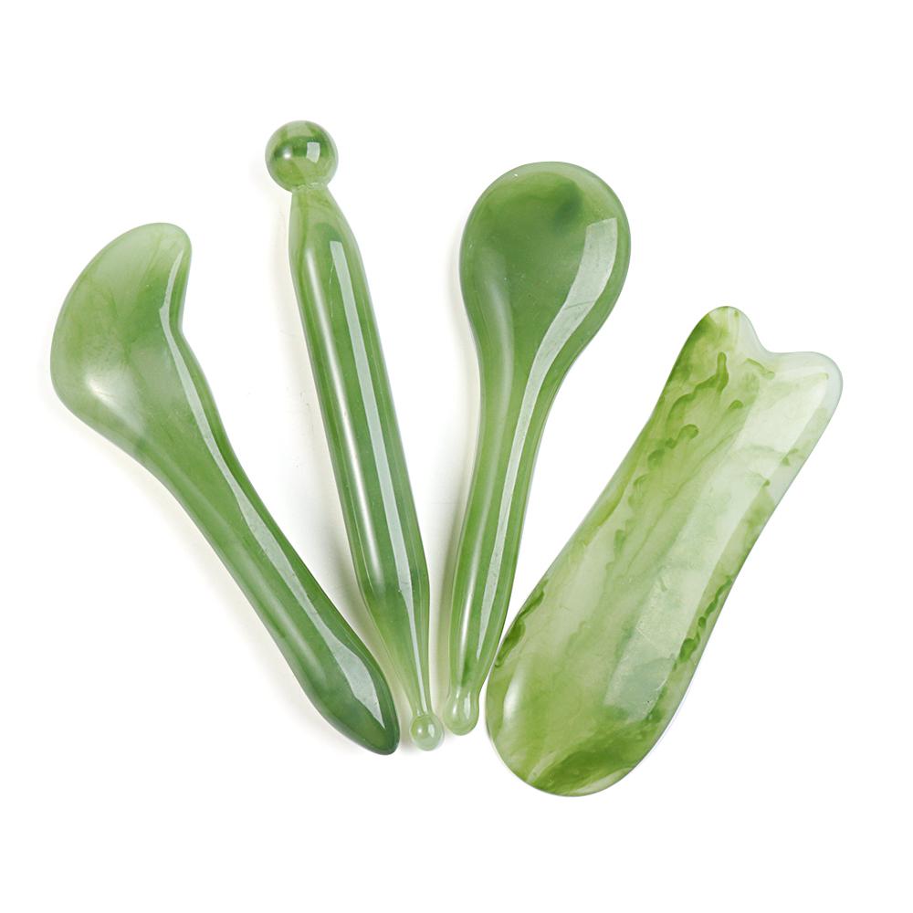 Health Care Eye Face Neck Care Gua Sha Board Facial Massage Tool Natural Resin Facial Relaxing