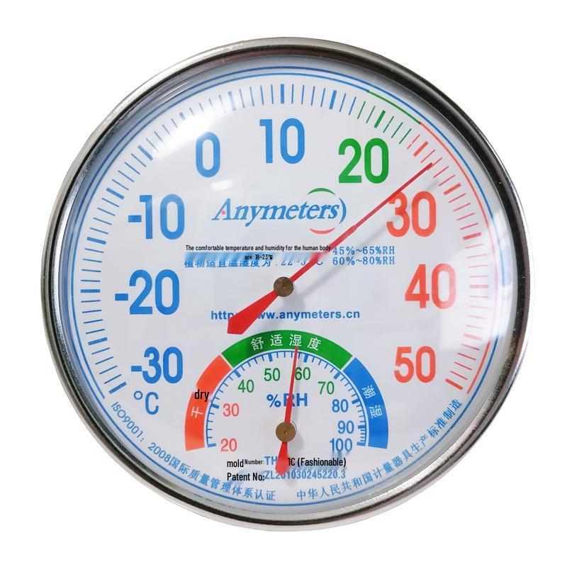 High-Temperature Metal Thermohygrometer for Sauna Rooms