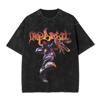 Limp Bizkit T Shirt for Men Pure Cotton Funny TShirts Round Collar Tee Shirt Short Sleeve Tops Plus Size