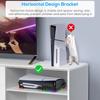 Горизонтальная консоль-стойка RGB с 14 режимами освещения и 4 USB-концентраторами, боковая подставка для PS5 Slim Disc и Digital, базовый держатель с функцией быстрой зарядки контроллера