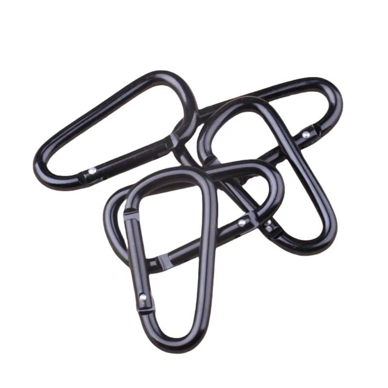 Мини-брелок-карабин из алюминиевого сплава D Тип Пряжка Пружинный карабин с карабином-защелкой Брелки для ключей Открытый кемпинг Инструменты для ежедневного использования