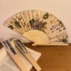Pretty Classical Hand Held Fan Fashion Folding Fan Retro Dance Performance Fans Shooting Props Girls Women Fan Home Decoration