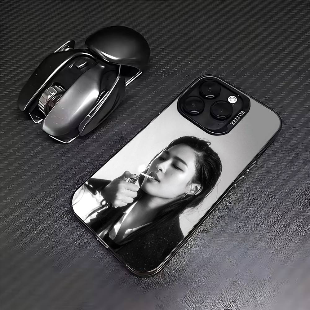 Чехол для телефона с изображением актрисы Л-Линлин Квонг для iPhone 17,16,15,14,13,12,11 Plus,Pro Max, Цветной серебристый чехол для телефона
