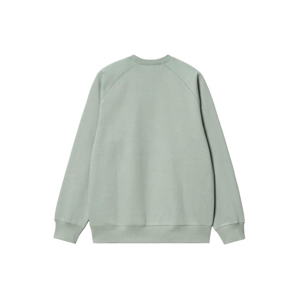 Carhartt WIP Толстовка Chase Прямой крой Круглый вырез Мужская толстовка Зеленый I026383-1R1-XX