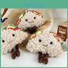 Sandwich Plush Sweet Doll Cute Taco Design Keychain Made With High Quality Pp Cotton