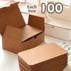 100 пустых почтовых открыток из крафт-бумаги с граффити своими руками — расписанные вручную карточки с английскими словами