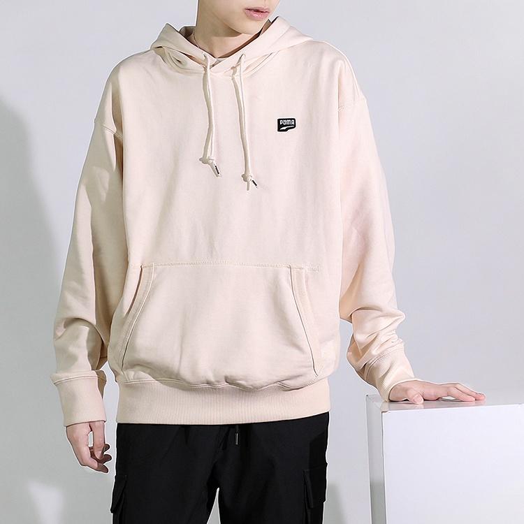 PUMA Downtown PO Hoody Casual Sports Beige Men's 596002-89