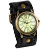 JewelryWe Antique-Style Wristwatch for Men and Women, Unisex, with a Dial-Style Frame, Retro Style, Stylish Leather and Alloy Design, Perfect for Birt