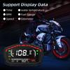 Universal Digital Motorcycle Dash Panel LCD Dashboard 0~14000r/min Speedometer Odometer Tachometer for 1,2,4 Cylinder Most Motor