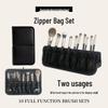 24-Piece Premium Animal Hair Makeup Brush Set - Soft Eyeshadow Brushes for Professional Makeup Artists