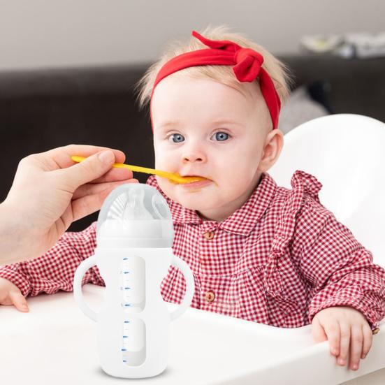 Чехол для детской бутылочки Philips 4/8 унций, стеклянные силиконовые ручки, удобные для захвата, защищающие от падения, уменьшающие воздействие пластика, чехол для детской бутылочки