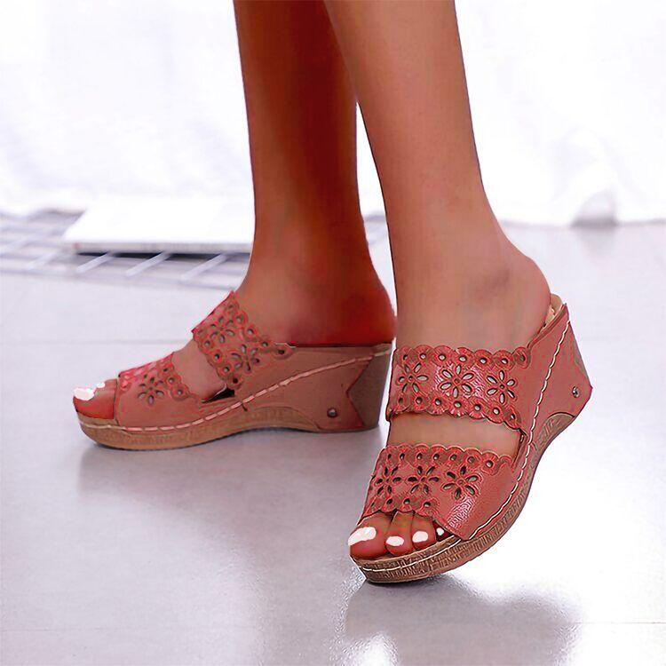 Women Shoes Sandals Peep Toe Ladies Shoes Comfortable Sandals Ladies Fish Mouth Wedge Shoes Casual Sandalias Mujer