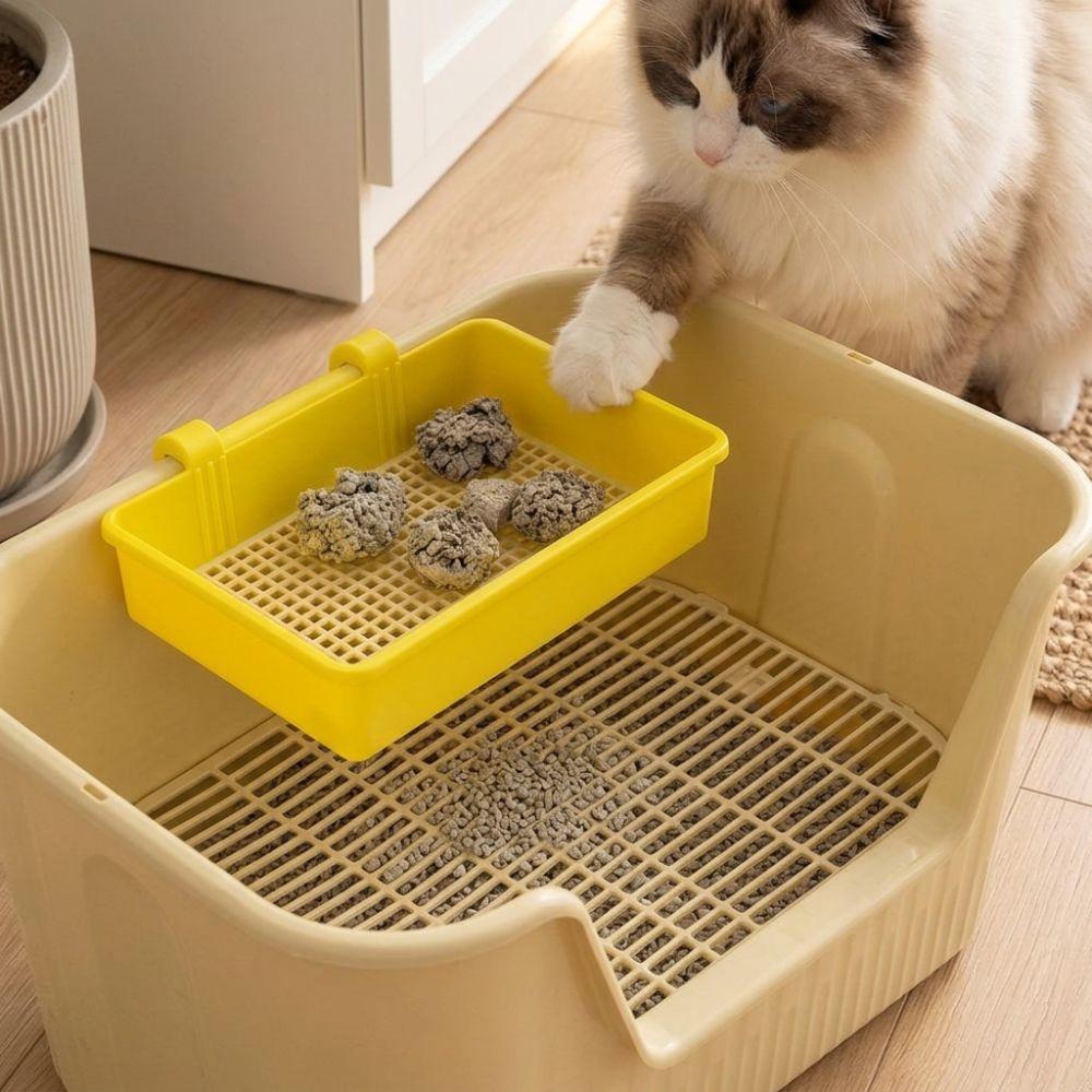 Plastic Hanging Cat Litter Sifter Efficient Cat Litter Box Sifting Tool Pet Grooming