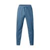 Men Straight Sweatpants Drawstring Elastic Waist Wide Leg Solid Color with Pockets
