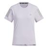 Adidas Own The Run Comfortable Soft Quick-Dry Moisture-Wicking Cool Sports Striped Short Sleeve T-Shirt Women Tops JZ2202