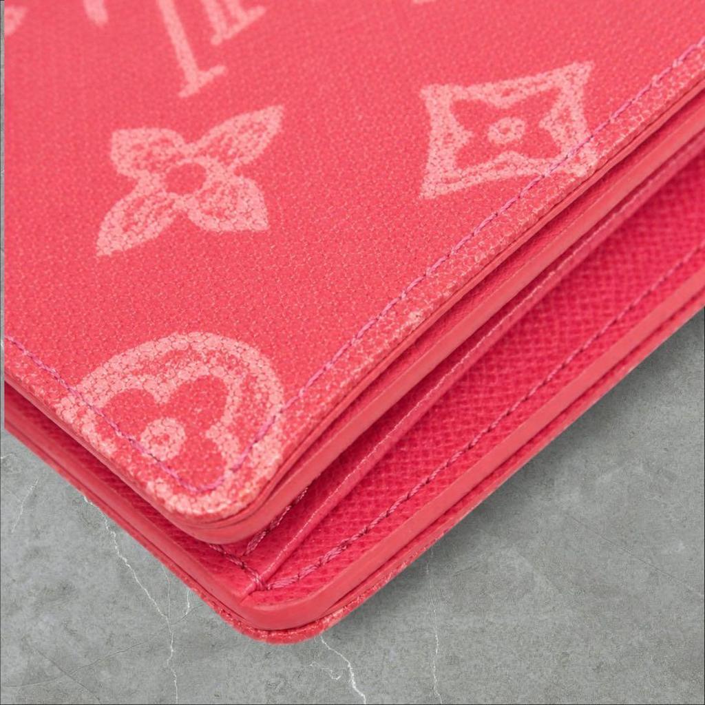 Used LOUIS VUITTON Monogram Bifold Wallet Pink
