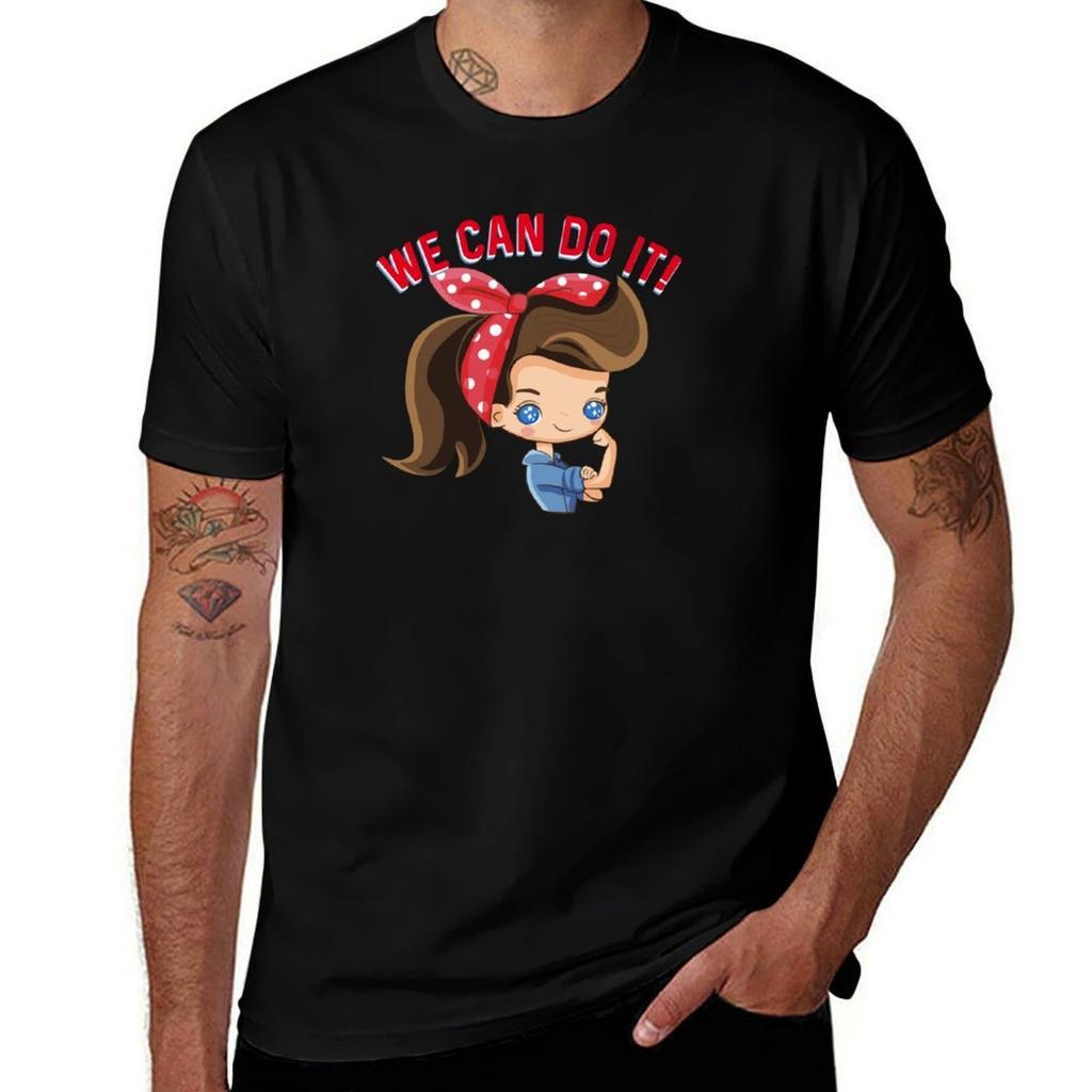 We Can Do It Little Rosie TShirt Plus Size Loose Fit TShirt