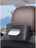 High-End Car Armrest Tissue Box - Hanging Storage for Napkins & Papers