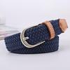 Женский и мужской декоративный ремень, регулируемый эластичный пояс из искусственной кожи, холст, джинсовый костюм, брюки, ремень