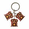 2D Flat Christmas Keychain Mini Xmas Ornament Pendant Cute Keyring Charm  Christmas Gift