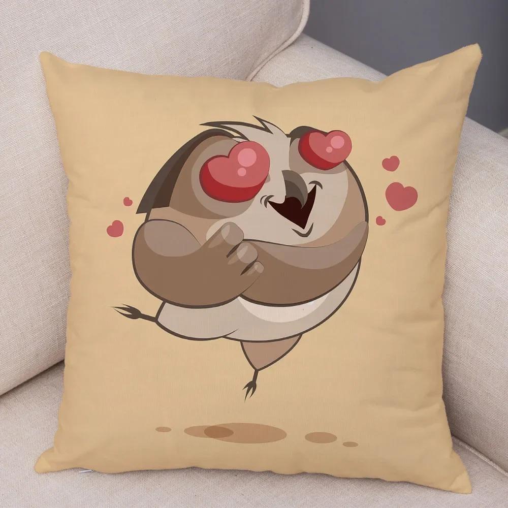 Милая мультяшная сова наволочка для кабинета офисная гостиная домашняя наволочка украшения для автомобиля