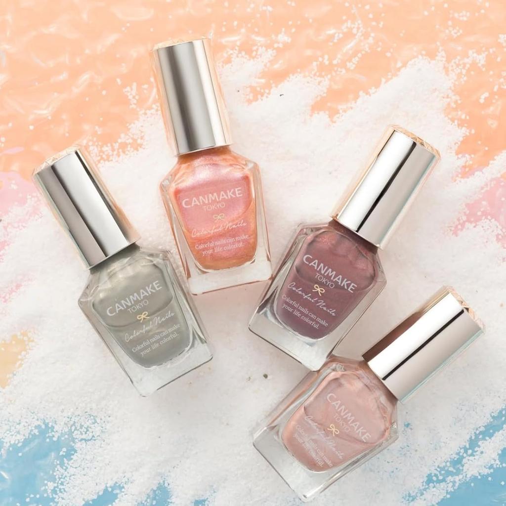 Canmake Лаки для ногтей High Color Быстросохнущие 8 мл N97 Mizutamari Водно-голубой жемчужный