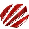 Ysemco Car Door Corner Guard Corner Guard Carbon Scratch Prevention 2 Pieces (door Guard (red 1))