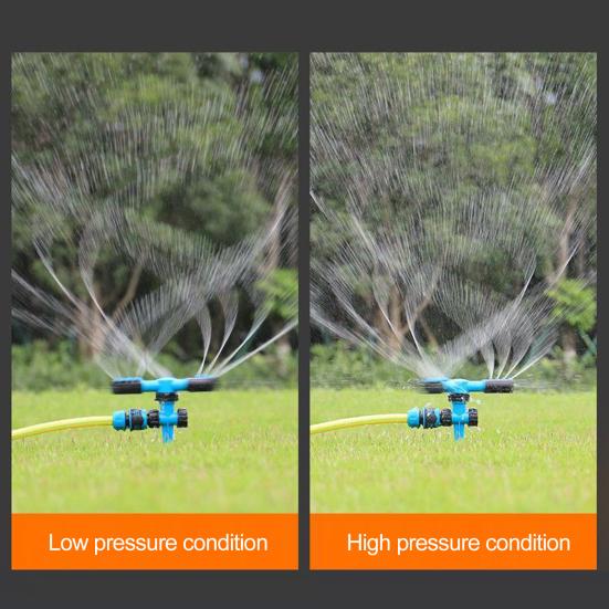 Спринклер для газонов с колышками Конструкция с 3 рычагами Большая площадь покрытия Устойчивость к утечкам Регулируемый Простой