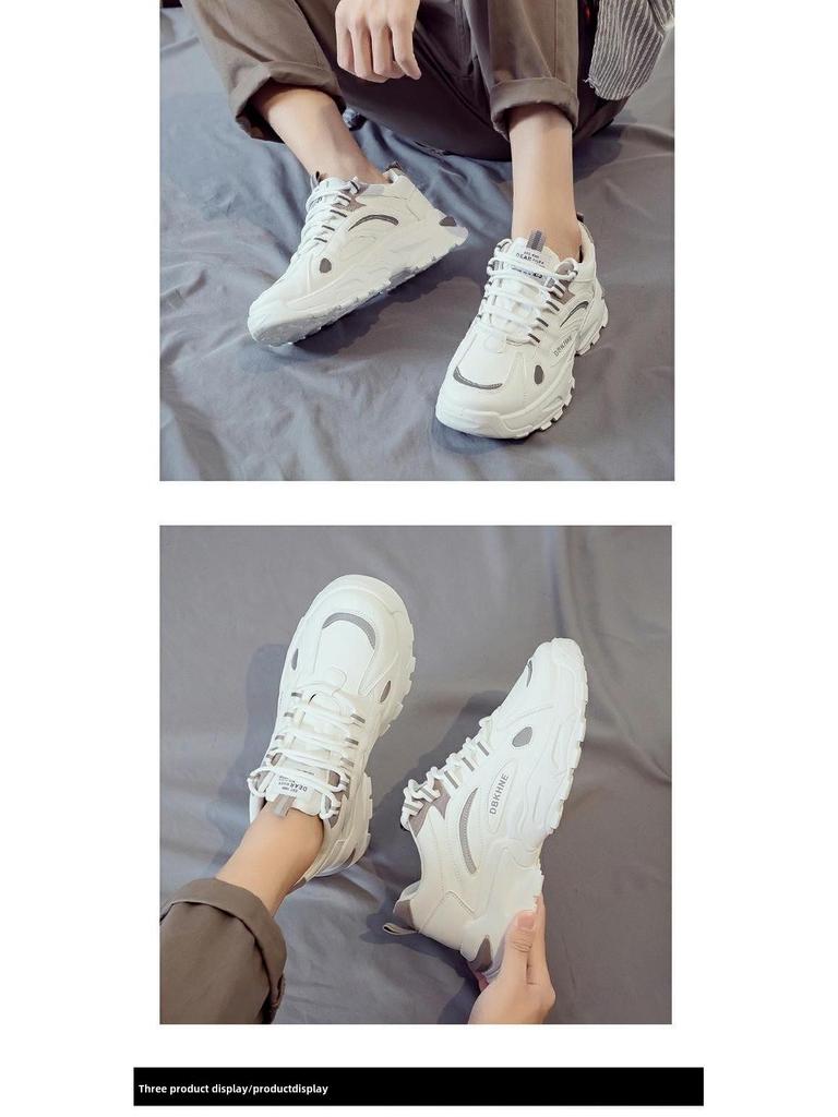 Весенние модные мужские повседневные спортивные туфли Dad Shoes 2024 года — универсальные кроссовки для сёрфинга с бархатной подкладкой для тепла.