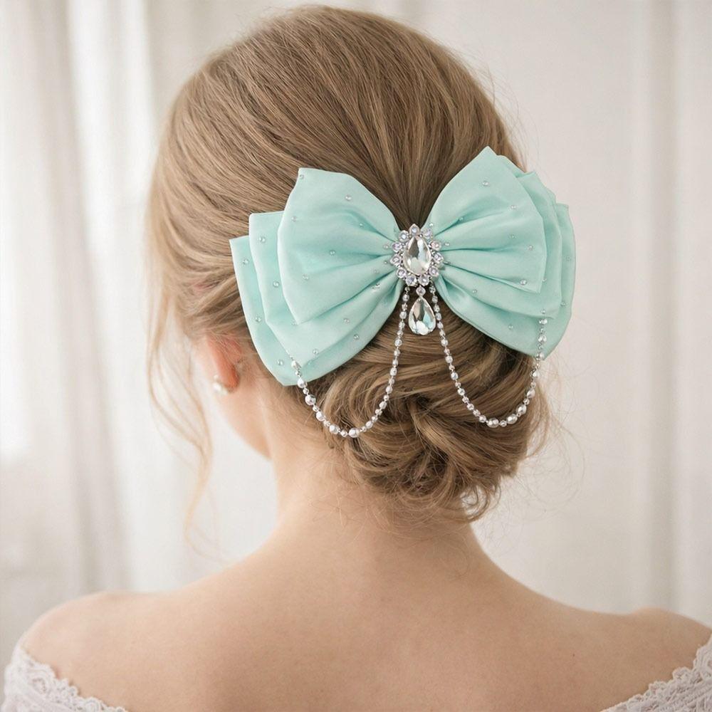 Princess Hair Clips Pearl Hairpins New Hair Ribbon Fairy Tale Hair Accessories