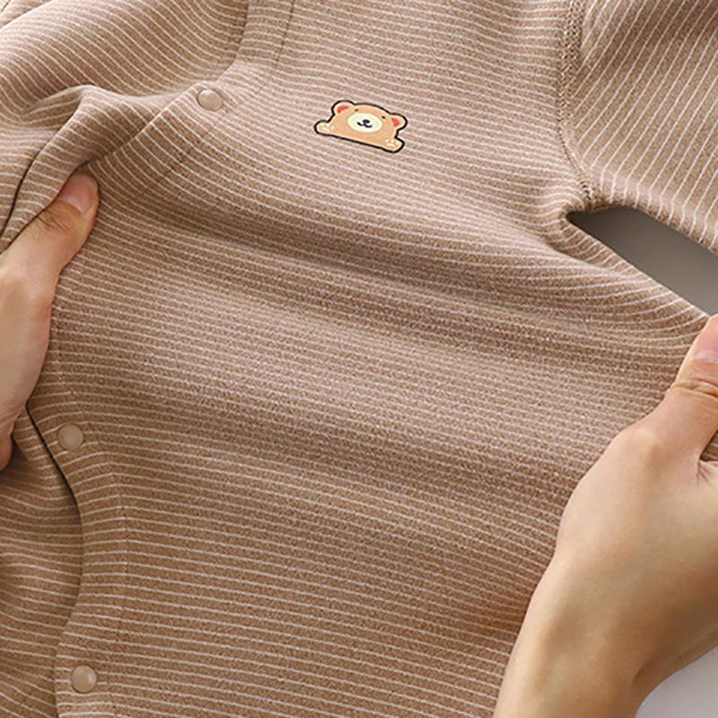 Детские комбинезоны Bear Kids, осенне-зимняя детская одежда, теплый бархатный детский комбинезон для девочек и мальчиков, пижама для младенцев, одежда для сна для малышей
