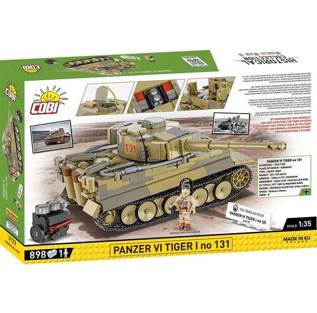 Конструктор пластиковый COBI Historical WWII Panzer VI Tiger I COBI-3123