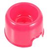 Puppy Bowl Plastic Dog Feeder Portable Home Use Red 19x19cm Easy to Clean 1Pcs
