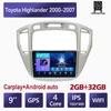 Автомобильный мультимедийный плеер Android 2 Din для Toyota Highlander 2000-2007, головное устройство, стерео Carplay, GPS-навигация, BT, WIFI, 2 + 32 ГБ