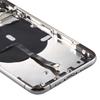 For iPhone 11 Pro 5.8 inch Back Housing Cover Repair Kit (with Side Keys+Card Tray+Power+Volume Flex Cable+Wireless Charging Module)
